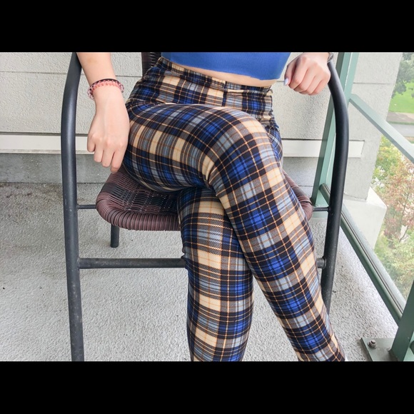 Zaful Plad leggings - Picture 2 of 3